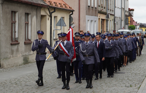 Przemarsz ulicami Lubawy